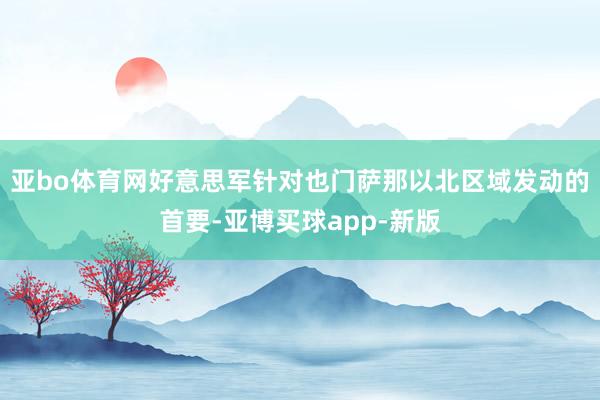 亚bo体育网好意思军针对也门萨那以北区域发动的首要-亚博买球app-新版
